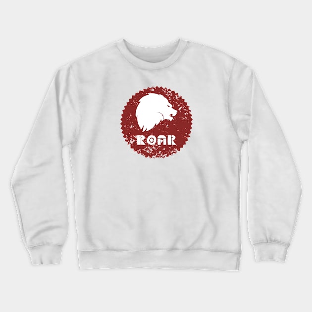 Lion Roar Crewneck Sweatshirt by Abeer Ahmad